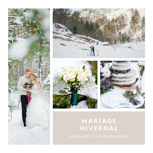 Créer une ambiance chaleureuse pour un mariage d'hiver sans tomber dans les clichés de Noël.